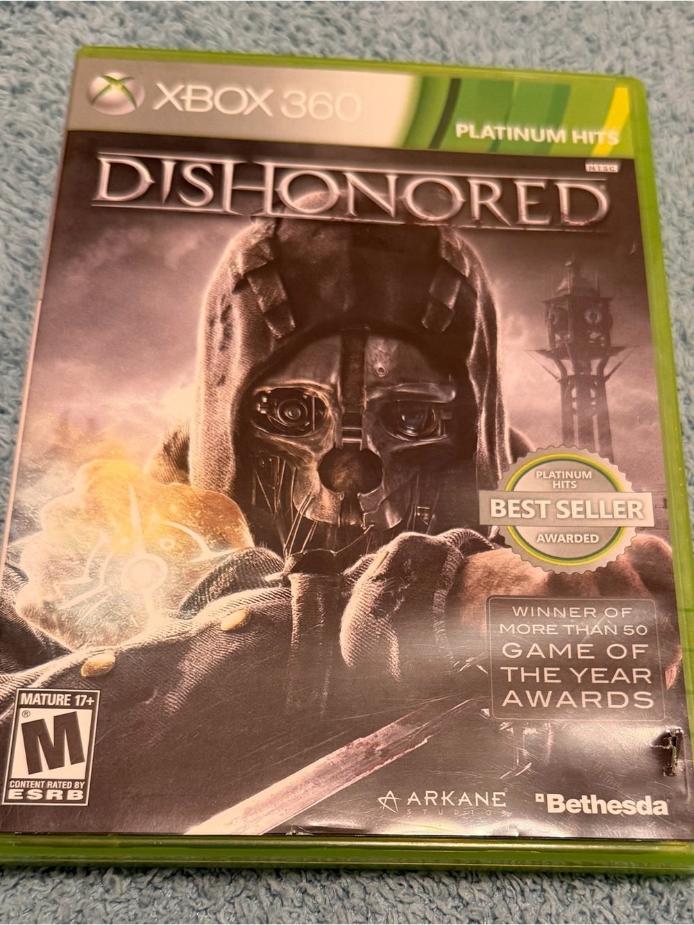 Dishonored Platinum Hits Microsoft Xbox 360 Game Complete w/ Manual
